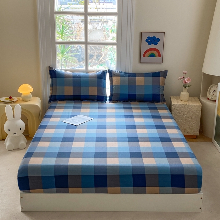 91家纺网 家纺一手货源 找家纺 （总）凌云  2025新款A类全棉13372全棉印花床笠三件套