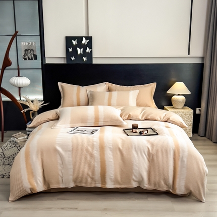 倾慕家纺 2025新款60S提花全棉单品被套 波格米