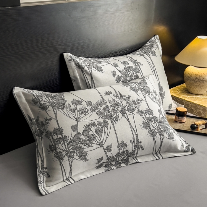 91家纺网 家纺一手货源 找家纺 倾慕家纺 2025新款60S提花全棉四件套 椿屿蓝