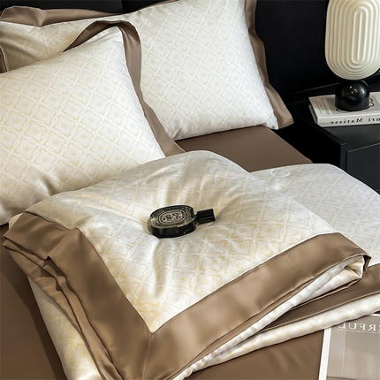 91家纺网 家纺一手货源 找家纺 （总）DC2025新款60支天丝印花夏被四件套