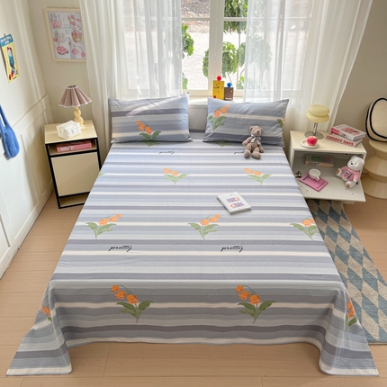 莱通2025新款原棉老粗布床单 萱朵