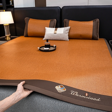 91家纺网 家纺一手货源 找家纺 （总）81号家纺 2025新款古藤席三件套凉席三件套