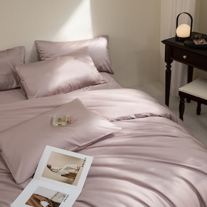 91家纺网 家纺一手货源 找家纺 121  2025新款亲肤柔软天丝棉四件套-小满春曲 豆蔻