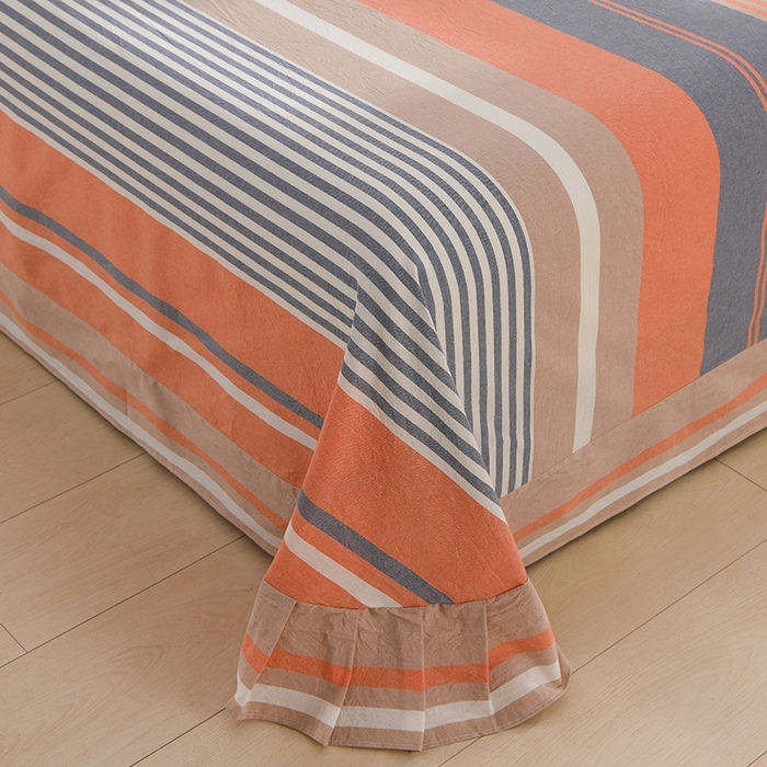 91家纺网 家纺一手货源 找家纺 润淳家居 2025新款A类全棉水洗棉四件套三件套 风华 兰