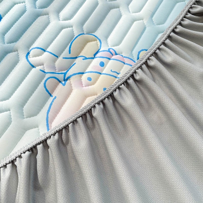 91家纺网 家纺一手货源 找家纺 米帛家纺2025新款大版三丽鸥乳胶凉席-绑带款 气球玉桂狗