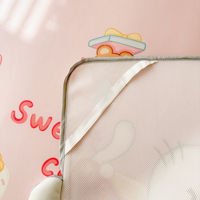 91家纺网 家纺一手货源 找家纺 慕尚家纺 2025新款凉感卡通工艺席 Kitty 猫