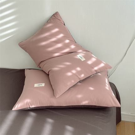 91家纺网 家纺一手货源 找家纺 （总）798家纺 2025新款全棉13070纯色双拼系列单枕套