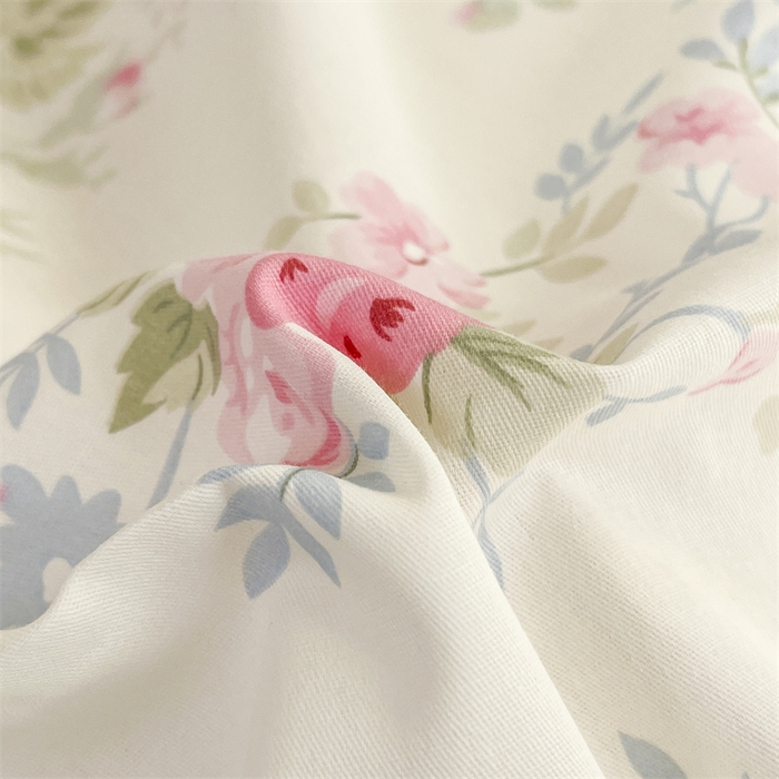 91家纺网 家纺一手货源 找家纺 大吉 2025新款100全棉纯棉喷气小清新被套四件套纯棉三件套床笠四件套单被套单枕套 童话