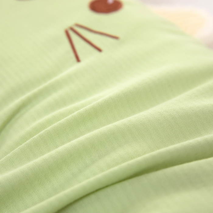 91家纺网 家纺一手货源 找家纺 （总）枕之坊 2025年新款水洗纯棉调皮猫水洗纯棉调皮猫羽丝枕  30*50 