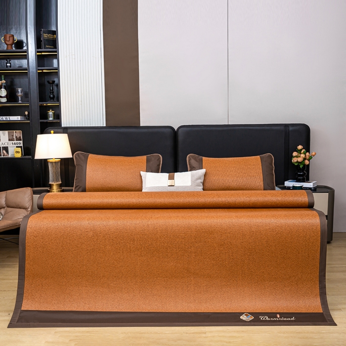 91家纺网 家纺一手货源 找家纺 81号家纺 2025新款古藤席三件套凉席三件套 古藤席-简约生活