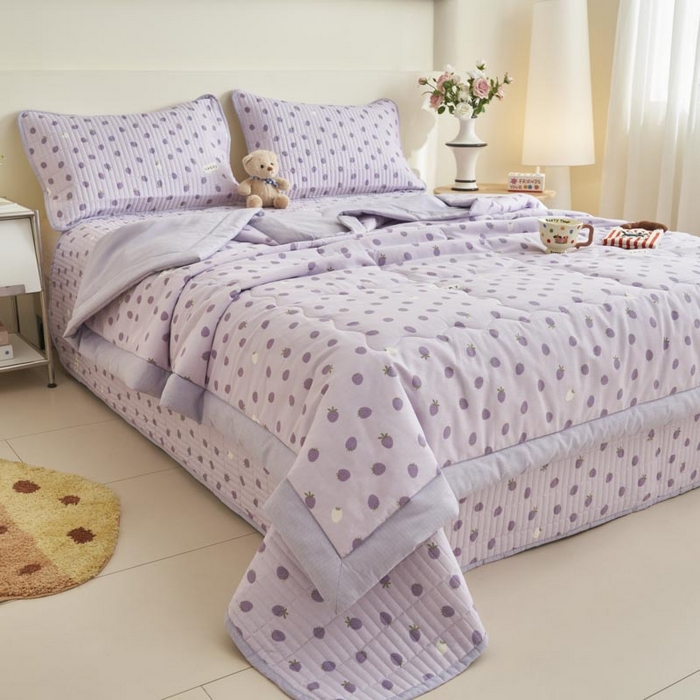 91家纺网 家纺一手货源 找家纺 子由家居 2025新款纯棉新疆棉花被被子被子 棉花被-草莓季