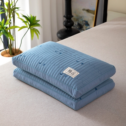 91家纺网 家纺一手货源 找家纺 （总）枕之坊 2025新款全棉绗缝星月纯荞麦枕