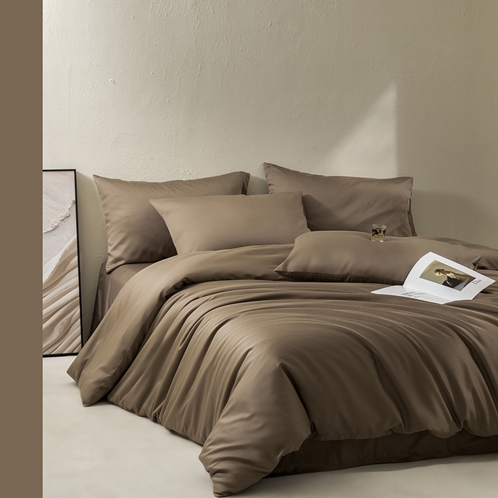 91家纺网 家纺一手货源 找家纺 121  2025新款亲肤柔软天丝棉四件套-小满春曲 慕斯