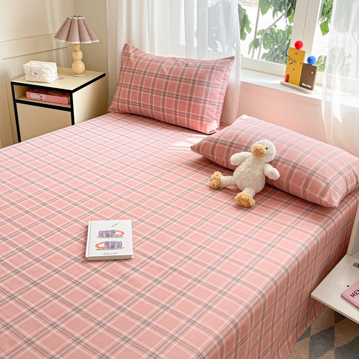 91家纺网 家纺一手货源 找家纺 莱通2025新款原棉老粗布床单 格调爱雅