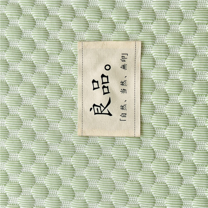 91家纺网 家纺一手货源 找家纺 喜居 2025新款无印风豆豆席宽边平席冰豆豆凉豆豆凉席 奶昔绿