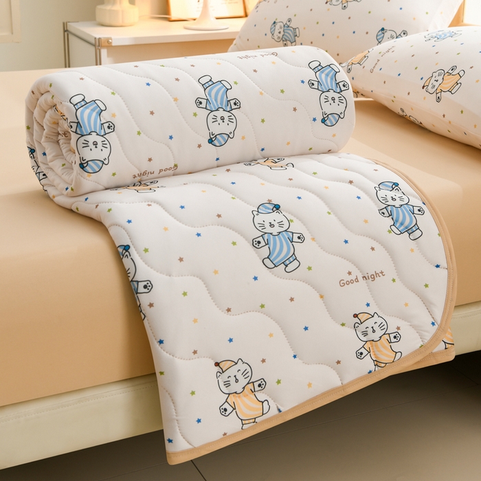 91家纺网 家纺一手货源 找家纺 圣楚 2025新款A类针织棉夏被夏凉被 彩色的梦