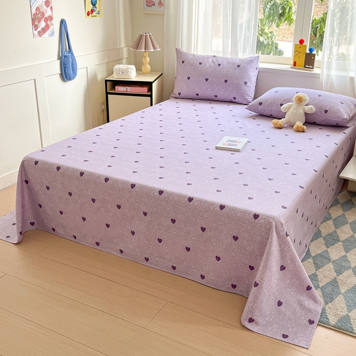 91家纺网 家纺一手货源 找家纺 莱通2025新款原棉老粗布床单 心雅梦