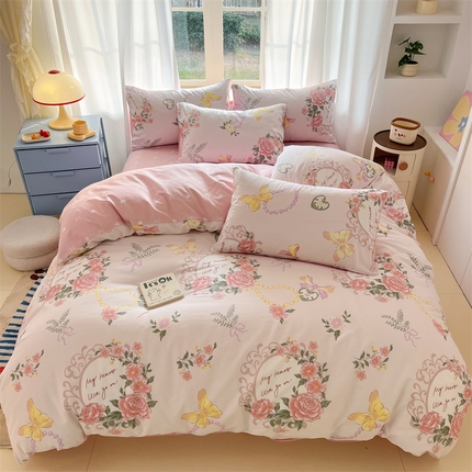 91家纺网 家纺一手货源 找家纺 （总）798家纺 2025新款全棉13370卡通印花四件套