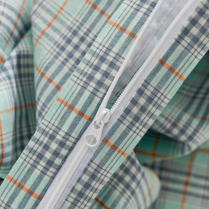 91家纺网 家纺一手货源 找家纺 润淳家居 2025新款A类全棉水洗棉四件套三件套 草原 绿