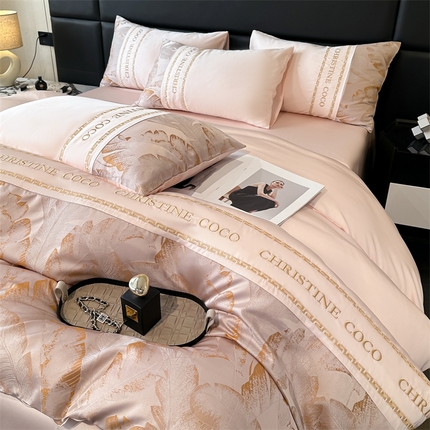 91家纺网 家纺一手货源 找家纺 （总）dc2025新款60天丝雕花系列四件套