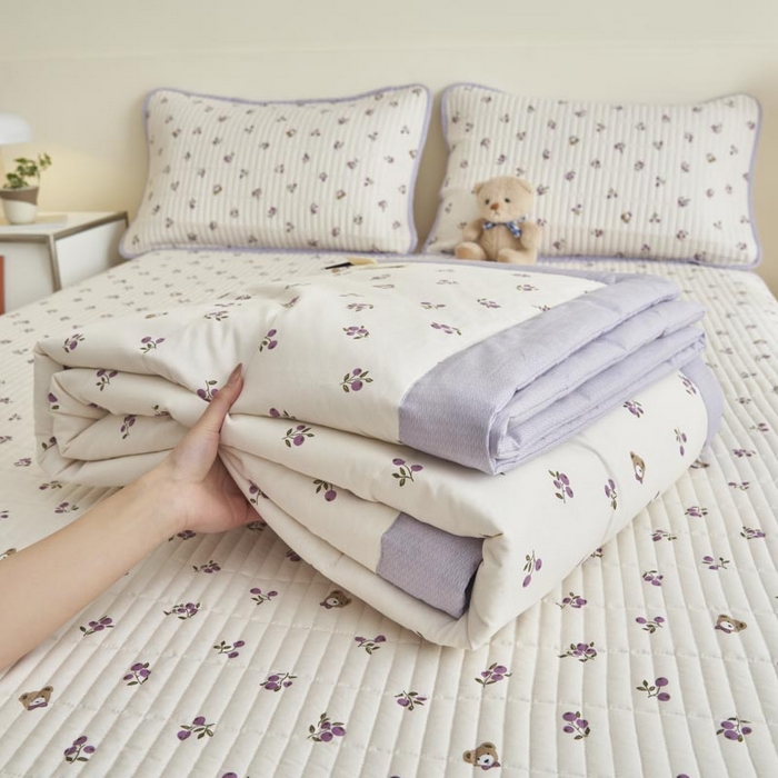 91家纺网 家纺一手货源 找家纺 子由家居 2025新款纯棉新疆棉花被被子被子 棉花被-葡萄