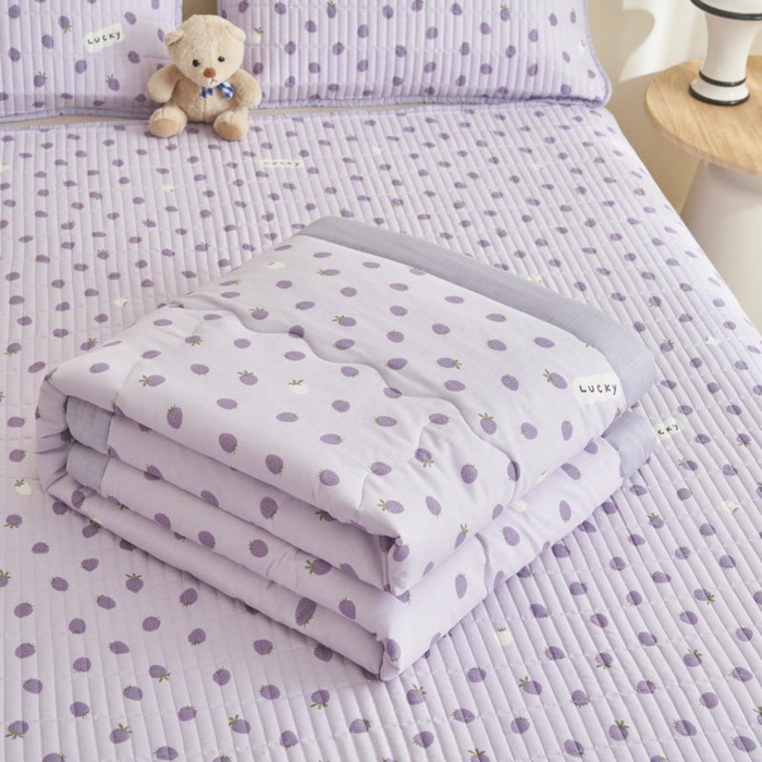 91家纺网 家纺一手货源 找家纺 子由家居 2025新款纯棉新疆棉花被被子被子 棉花被-草莓季