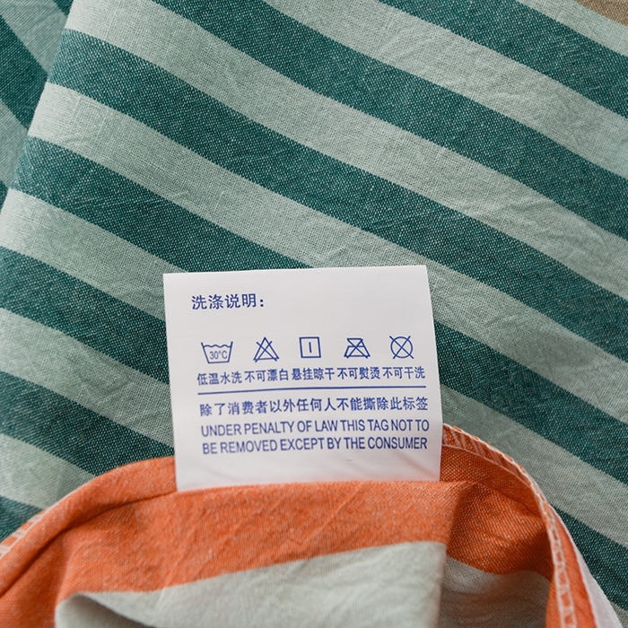 91家纺网 家纺一手货源 找家纺 润淳家居 2025新款A类全棉水洗棉四件套三件套 风华 绿