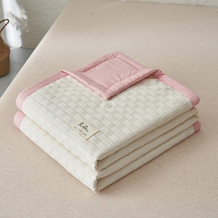 91家纺网 家纺一手货源 找家纺 子由家居 2025新款良品格大豆纤维夏被被子被芯 良品格-纱粉