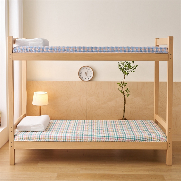 91家纺网 家纺一手货源 找家纺 艺博床垫 2025新款水洗棉棉花学生床垫 冰淇淋格