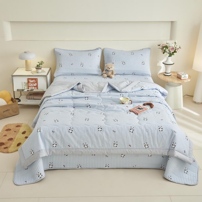 91家纺网 家纺一手货源 找家纺 子由家居 2025新款纯棉新疆棉花被被子被子 棉花被-熊猫乐园