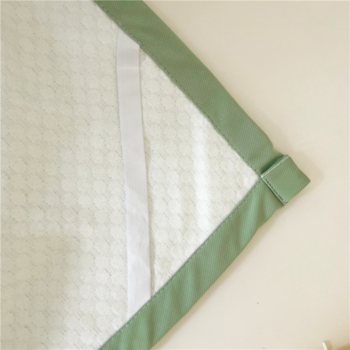 91家纺网 家纺一手货源 找家纺 喜居 2025新款无印风豆豆席宽边平席冰豆豆凉豆豆凉席 奶昔绿