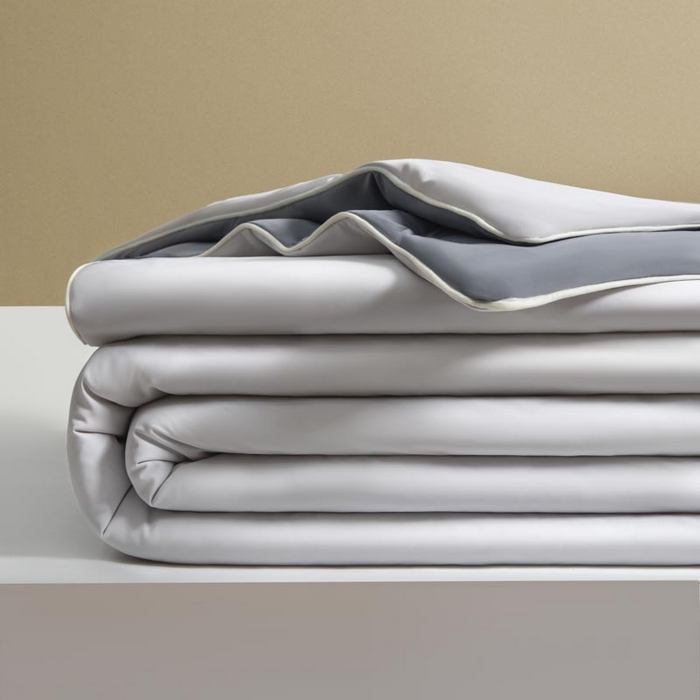 91家纺网 家纺一手货源 找家纺 子由家居 2025新款锦纶凉感大豆纤维夏被被子被芯 即刻凉感-浅灰