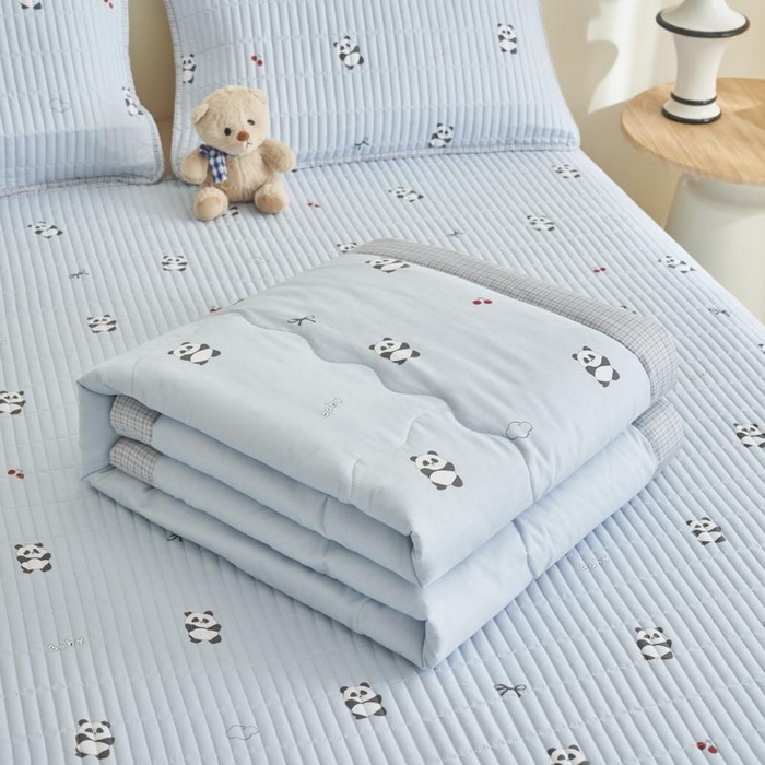 91家纺网 家纺一手货源 找家纺 子由家居 2025新款纯棉新疆棉花被被子被子 棉花被-熊猫乐园