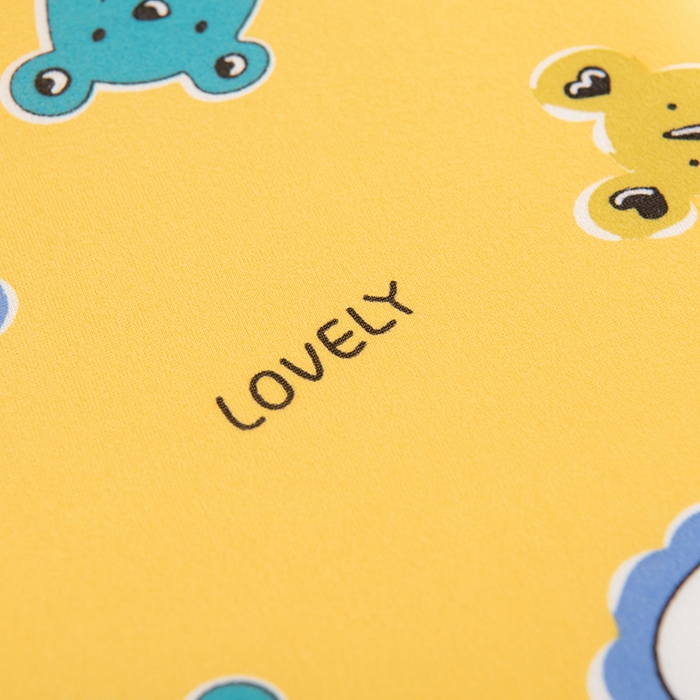 91家纺网 家纺一手货源 找家纺 芯洲 2025年新款猫肚皮枕芯慢回弹牛奶丝卡通记忆枕头 蓝 绿 黄 粉 咖 随机花型颜色可选  30*50cm