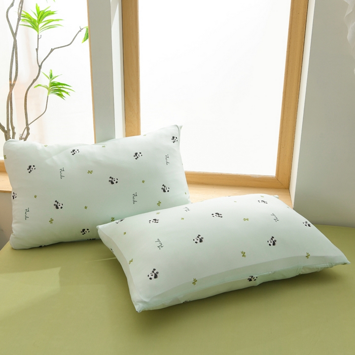 91家纺网 家纺一手货源 找家纺 圣楚 2025新款A类针织棉夏被夏凉被 熊猫宝宝