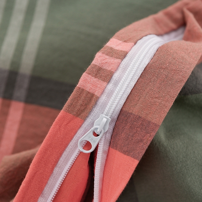 91家纺网 家纺一手货源 找家纺 润淳家居 2025新款A类全棉水洗棉四件套三件套 安妮 桔