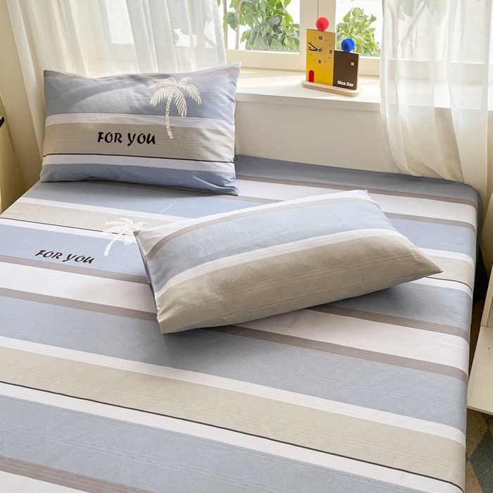 91家纺网 家纺一手货源 找家纺 莱通2025新款原棉老粗布床单 洛曼迪