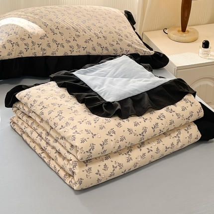 首尔家纺 2025新款双层纱夏被系列 兔子乐园