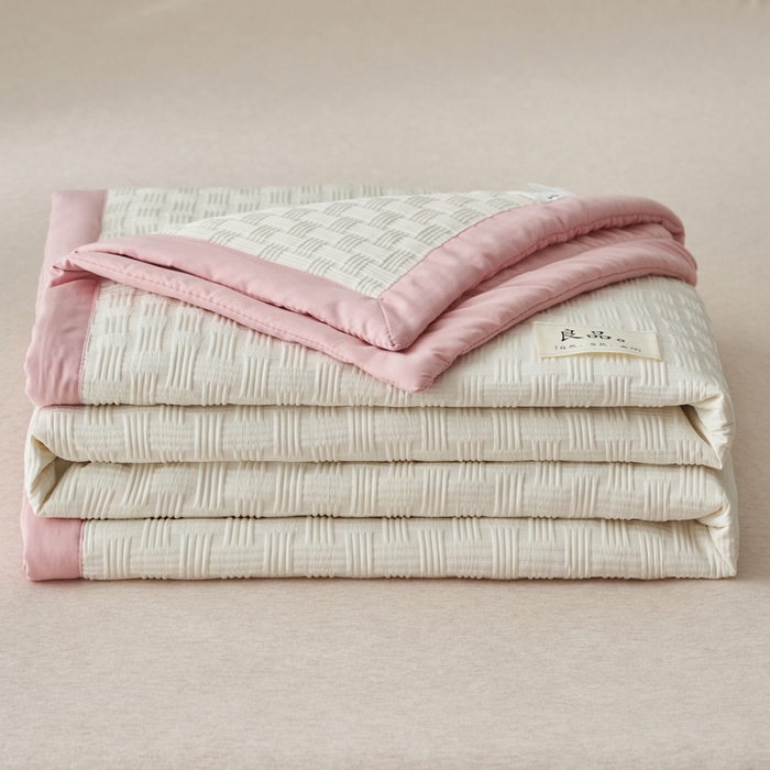 91家纺网 家纺一手货源 找家纺 子由家居 2025新款良品格大豆纤维夏被被子被芯 良品格-纱粉