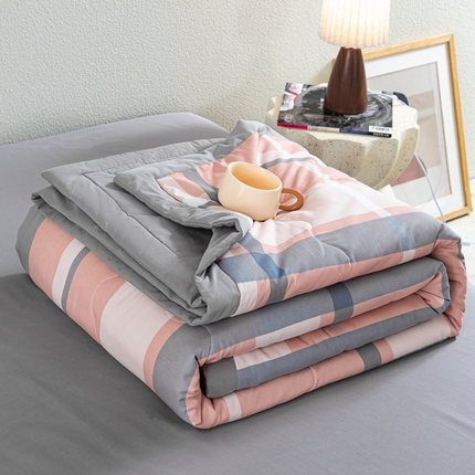 91家纺网 家纺一手货源 找家纺 （总）慕木家纺 2025新款A类水洗棉无印风纯色新疆棉花夏被空调被（抽空压缩可供跨境）