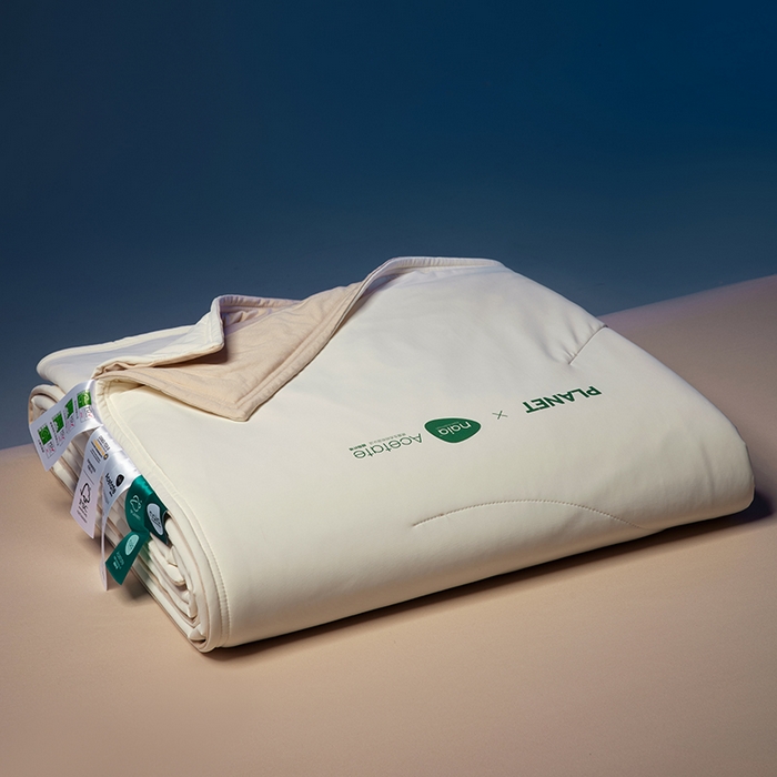 91家纺网 家纺一手货源 找家纺 莱福仕家纺 2025新款酣睡星球双面凉感夏被被子被芯 凉感夏被-云朵白