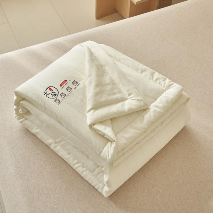 91家纺网 家纺一手货源 找家纺 （总）子由家居 2025新款水洗棉原棉提花大豆夏被被子被芯