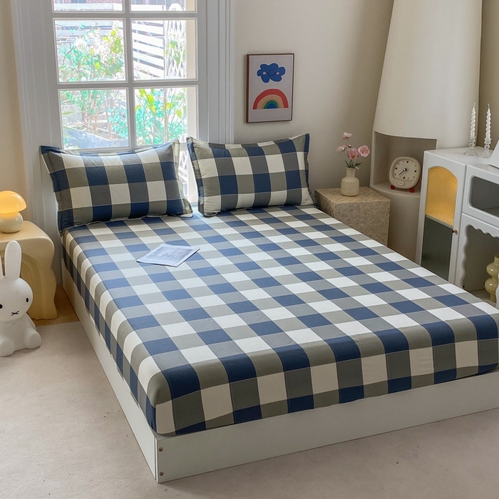 91家纺网 家纺一手货源 找家纺 凌云2025新款13372A类全棉床笠    千寻