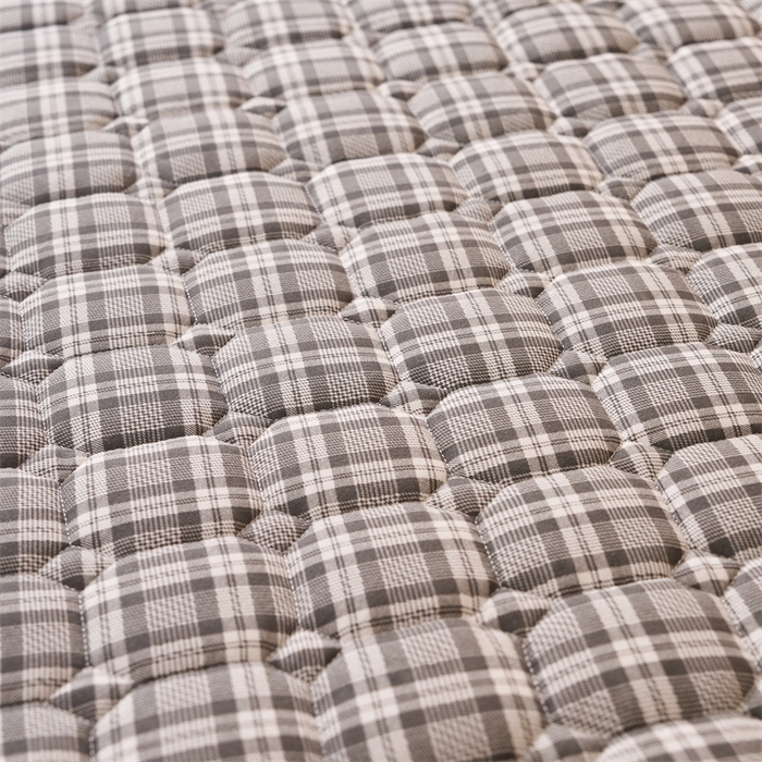 91家纺网 家纺一手货源 找家纺 艺博床垫 2025新款水洗棉棉花学生床垫 深灰格