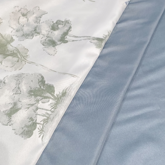 91家纺网 家纺一手货源 找家纺 绘萱2025爆款直播印花水洗天丝夏被四件套凉感水洗真丝冰丝夏凉被空调被发财树-蓝