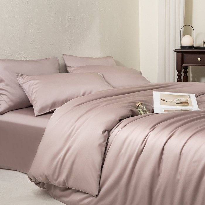 91家纺网 家纺一手货源 找家纺 121  2025新款亲肤柔软天丝棉四件套-小满春曲 豆蔻