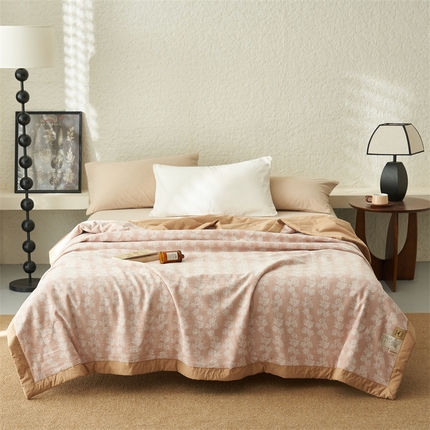 91家纺网 家纺一手货源 找家纺 （总）恒爱家纺 2025新款A类全棉双层纱提花夏被子被芯