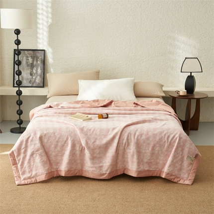 （总）恒爱家纺 2025新款A类全棉双层纱提花夏被子被芯