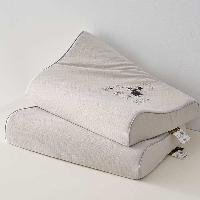 91家纺网 家纺一手货源 找家纺 沃兰国际 2025新款生态乳胶枕枕头枕芯 灰色颗粒