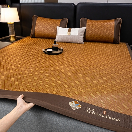 91家纺网 家纺一手货源 找家纺 （总）81号家纺 2025新款古藤席三件套凉席三件套